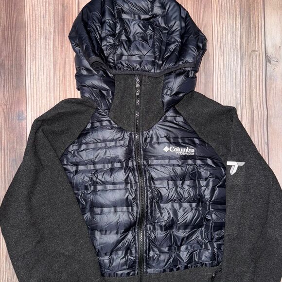 Women’s Columbia Snowfield Down Hybrid Titanium Large Jacket - Picture 1 of 9